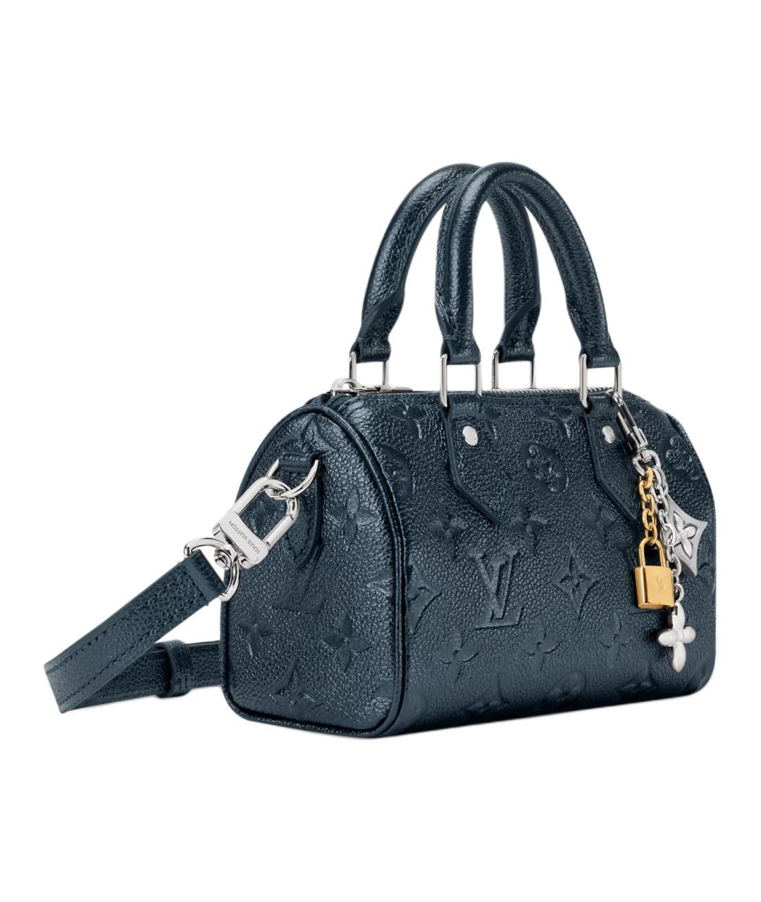 LOUIS VUITTON Синяя кожаная сумка тоут, фото 2