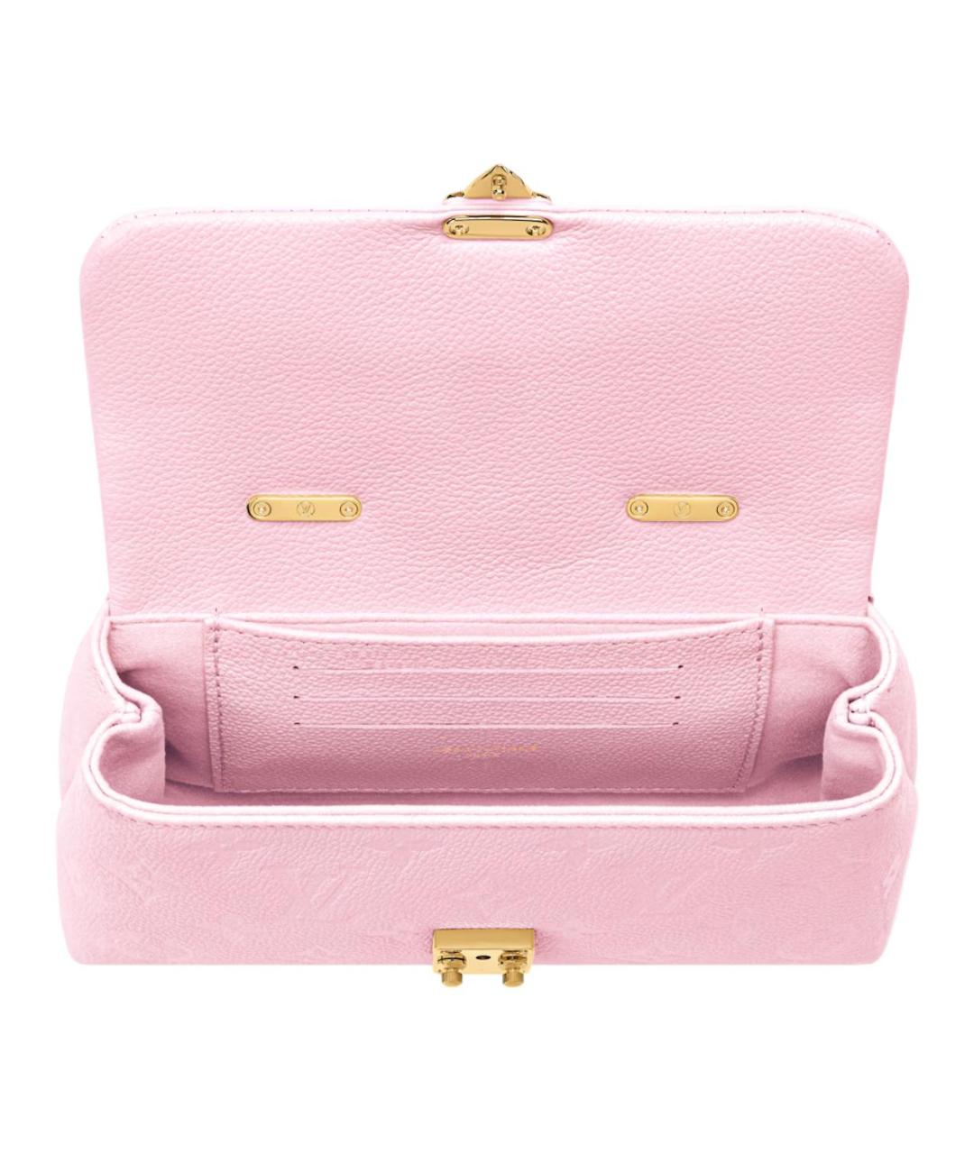 LOUIS VUITTON Розовая кожаная сумка через плечо, фото 4