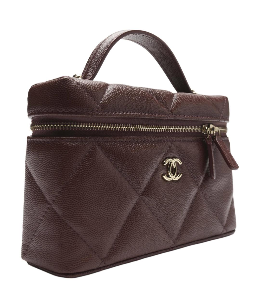 CHANEL Коричневая кожаная сумка через плечо, фото 3