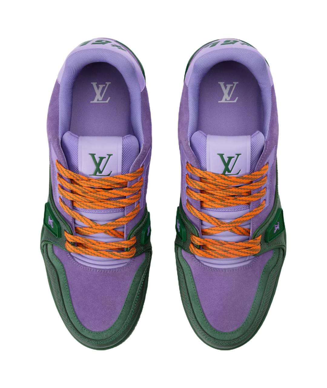 LOUIS VUITTON Мульти кожаные низкие кроссовки / кеды, фото 4