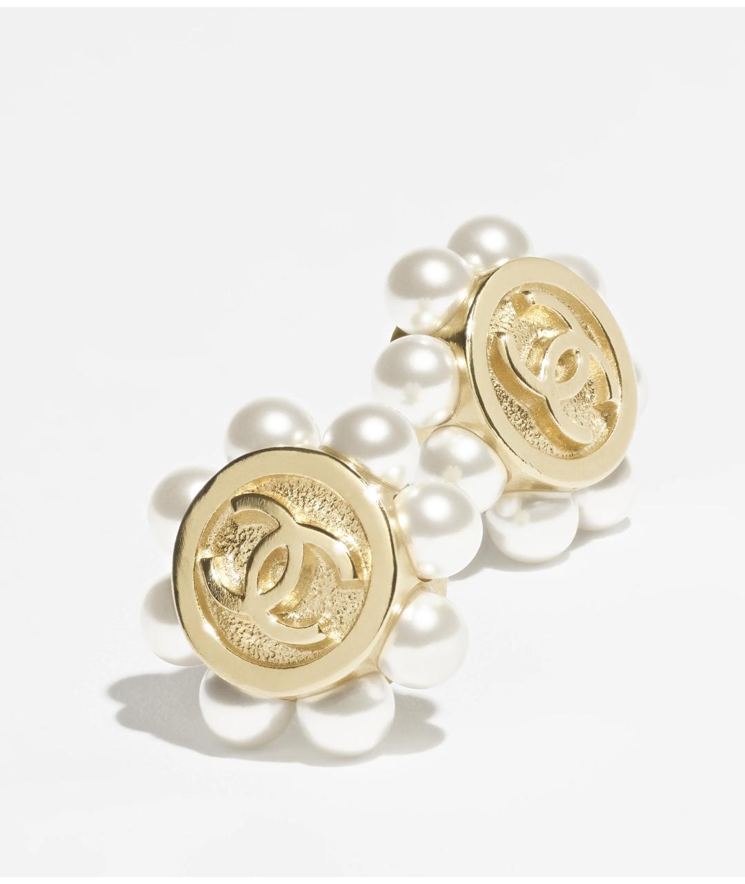 CHANEL Золотые серьги, фото 3