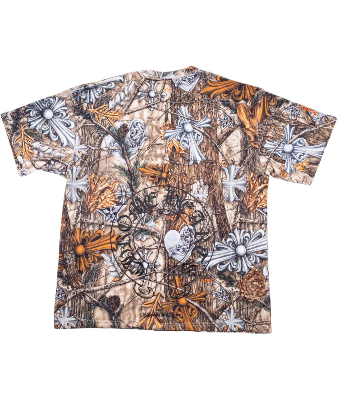 CHROME HEARTS Коричневая хлопковая футболка, фото 2