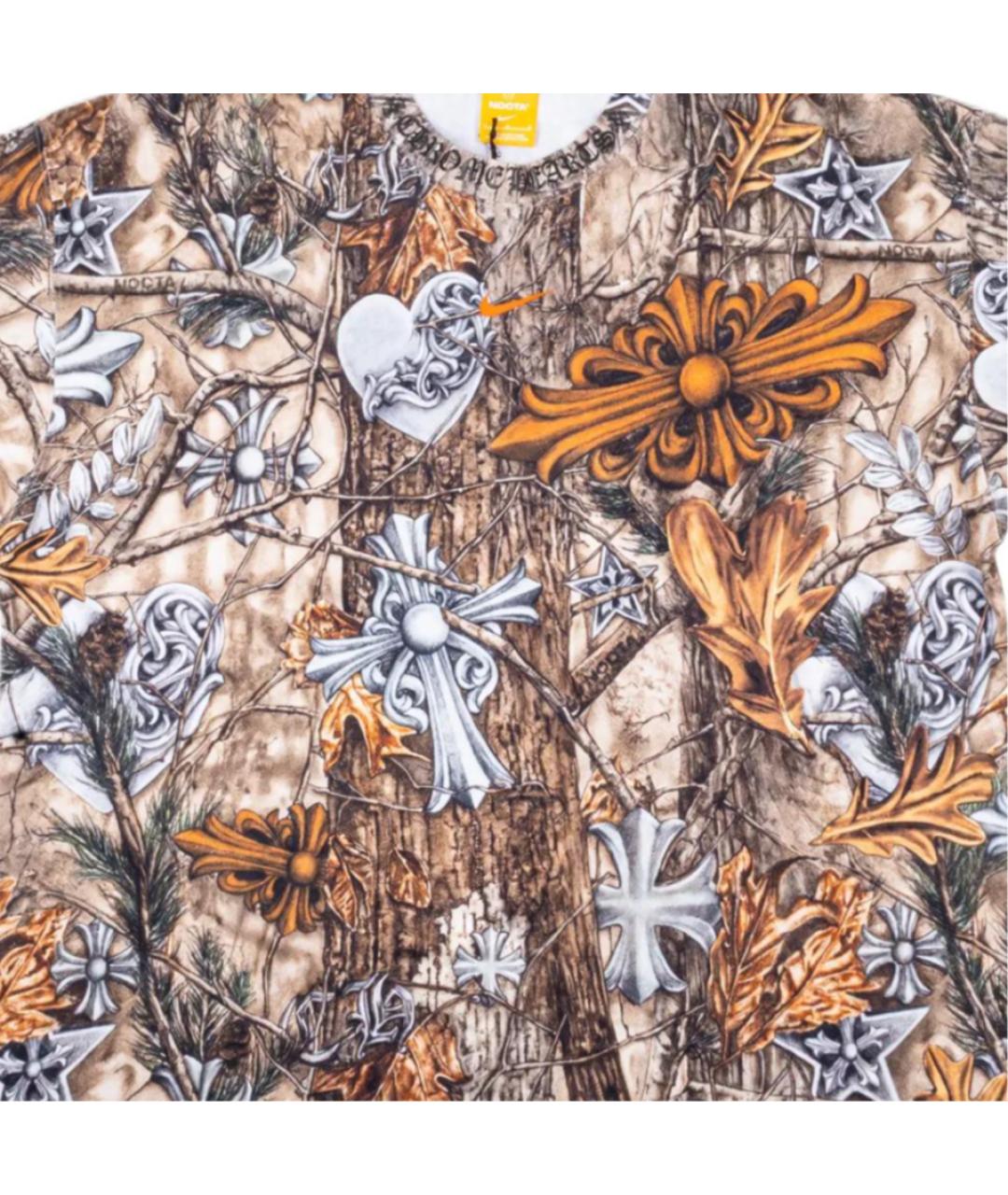 CHROME HEARTS Коричневая хлопковая футболка, фото 3