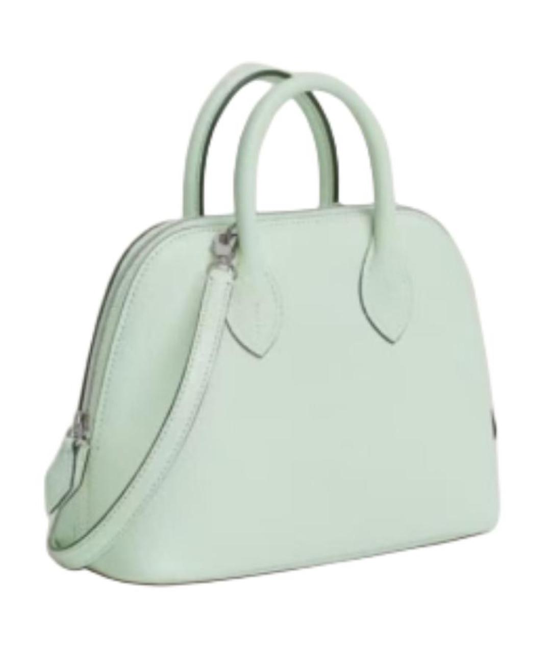 HERMES Салатовая кожаная сумка через плечо, фото 2