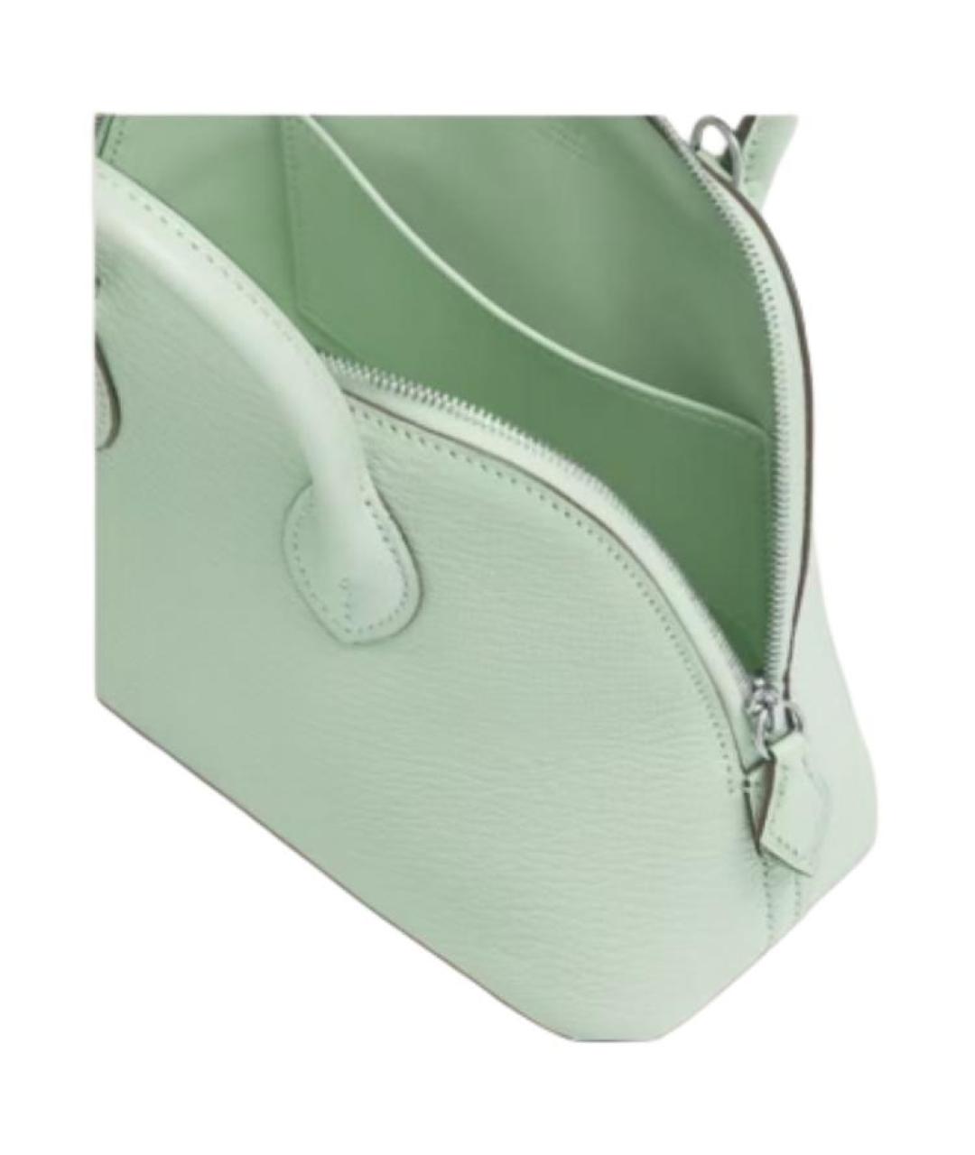 HERMES Салатовая кожаная сумка через плечо, фото 3