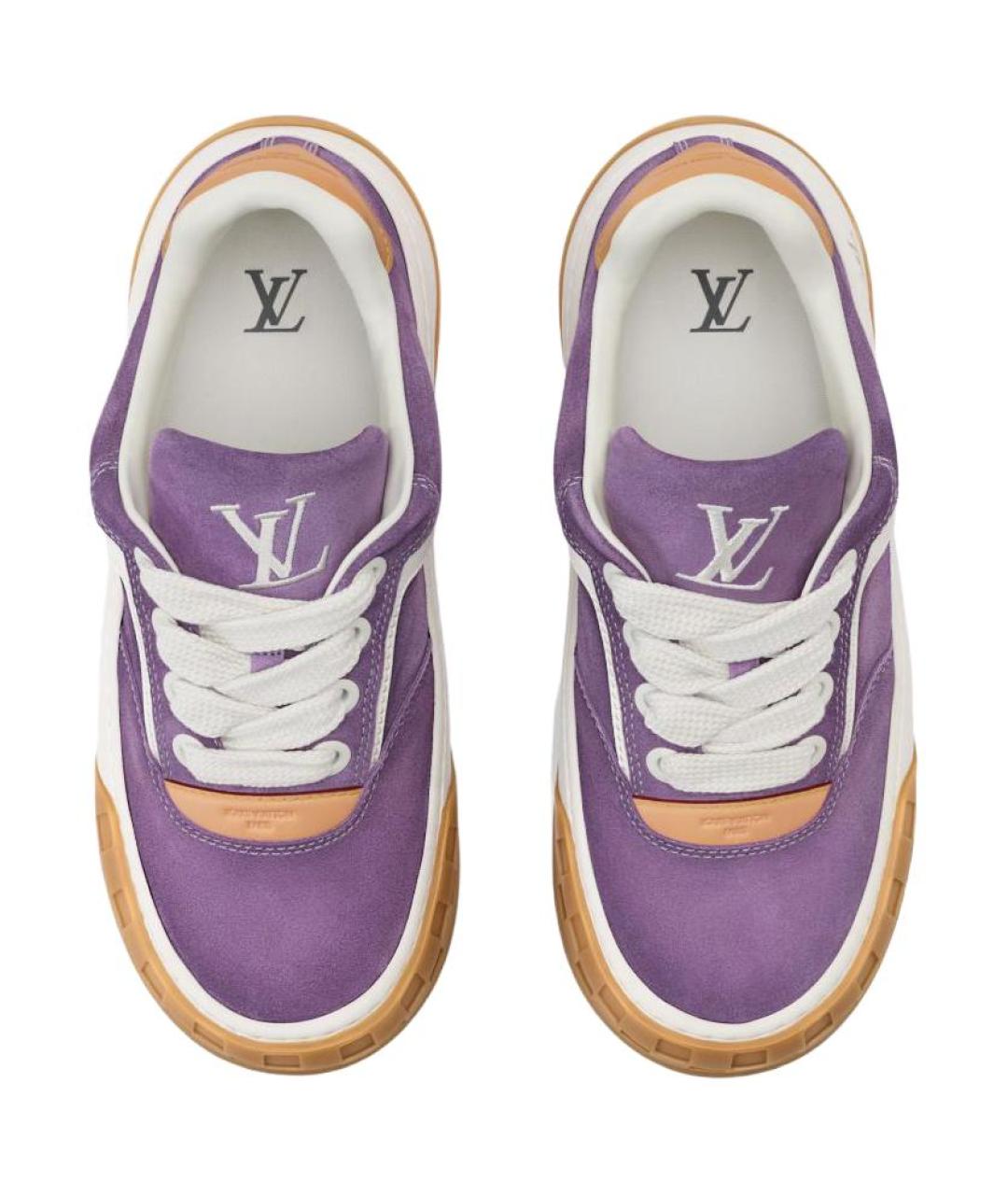LOUIS VUITTON Фиолетовые кроссовки, фото 4