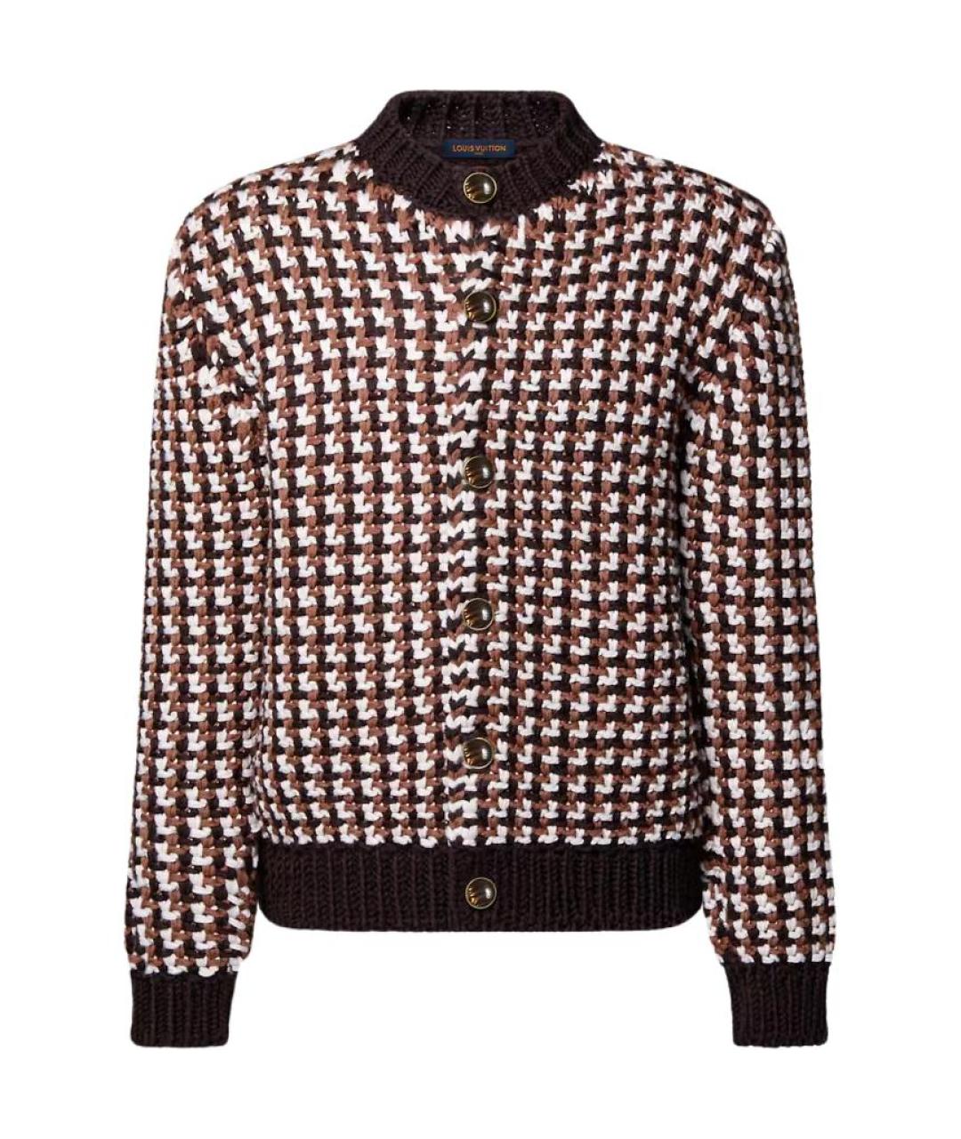 LOUIS VUITTON Коричневый кардиган, фото 1