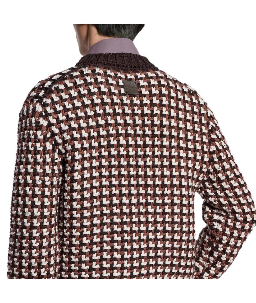 LOUIS VUITTON Коричневый кардиган, фото 2