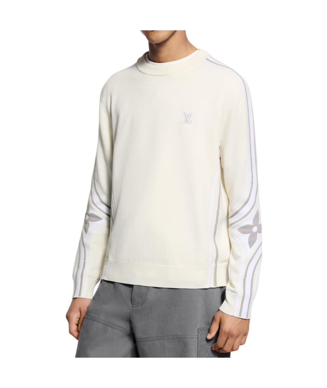 LOUIS VUITTON Белый джемпер / свитер, фото 4