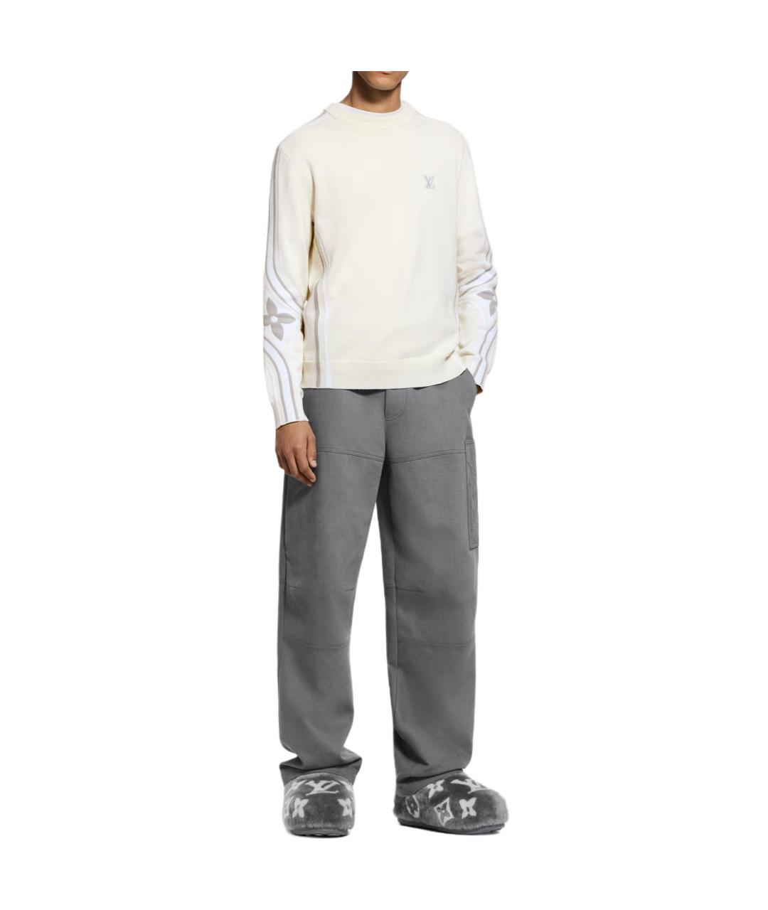 LOUIS VUITTON Белый джемпер / свитер, фото 2