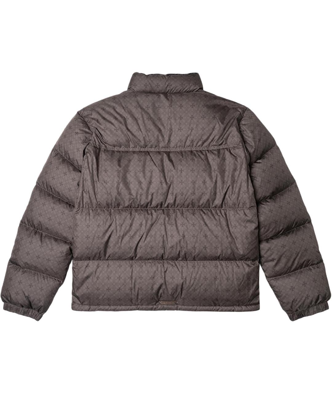 CHROME HEARTS Коричневый синтетический пуховик, фото 2