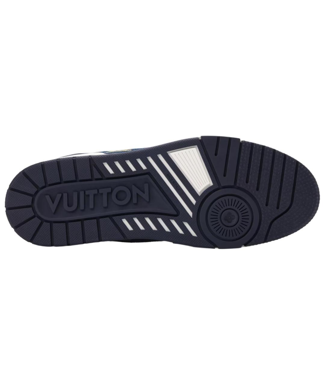 LOUIS VUITTON Синие низкие кроссовки / кеды, фото 5