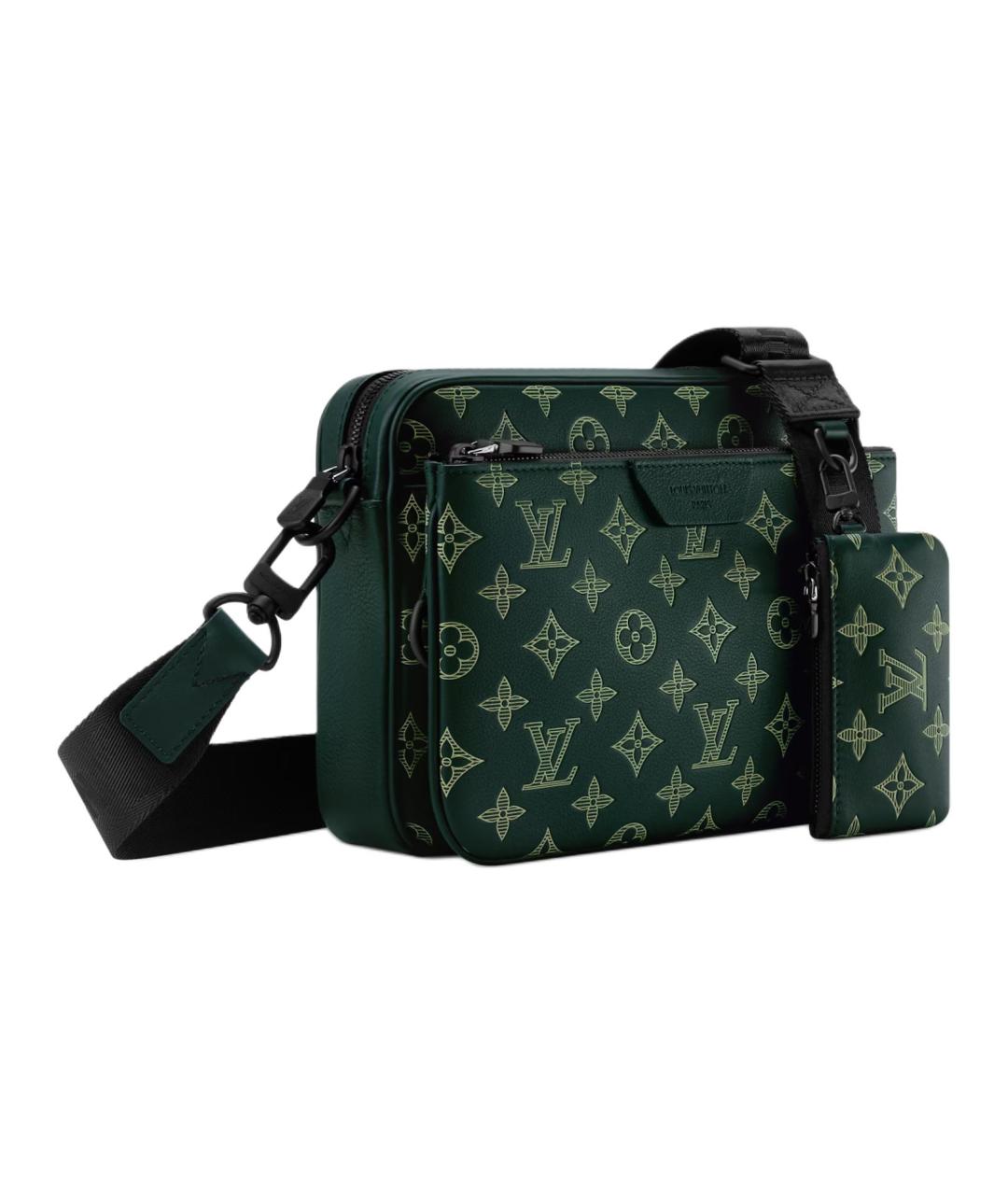 LOUIS VUITTON Зеленая сумка на плечо, фото 2
