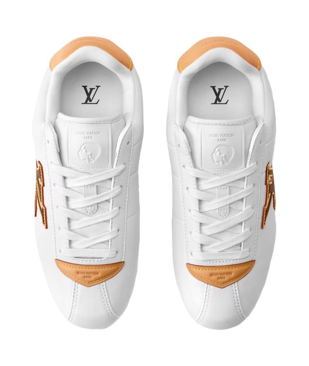 LOUIS VUITTON Белые низкие кроссовки / кеды, фото 4