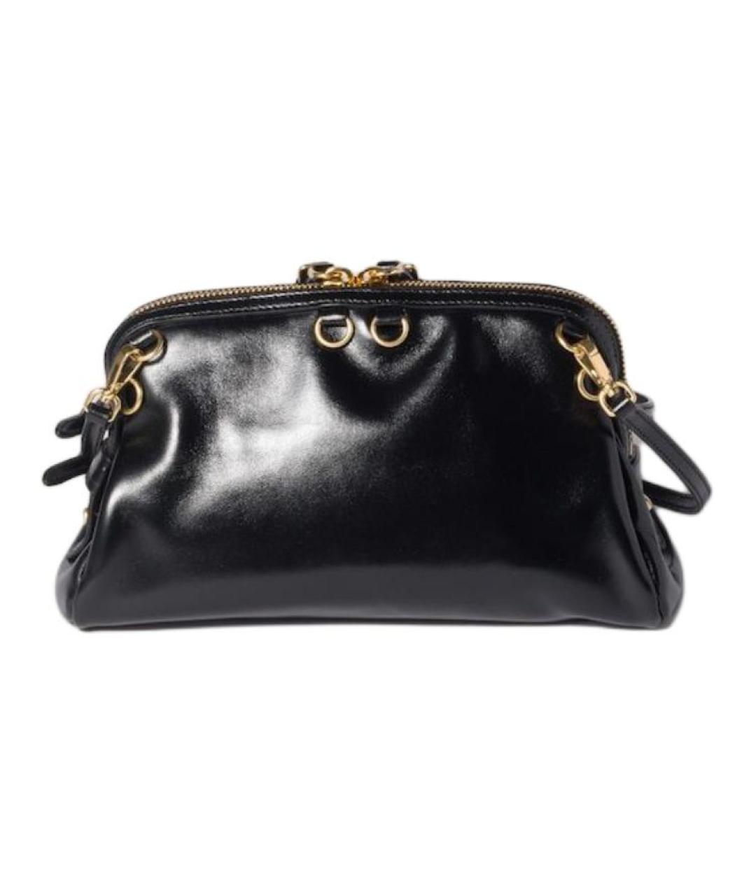 MIU MIU Черная кожаная сумка через плечо, фото 4