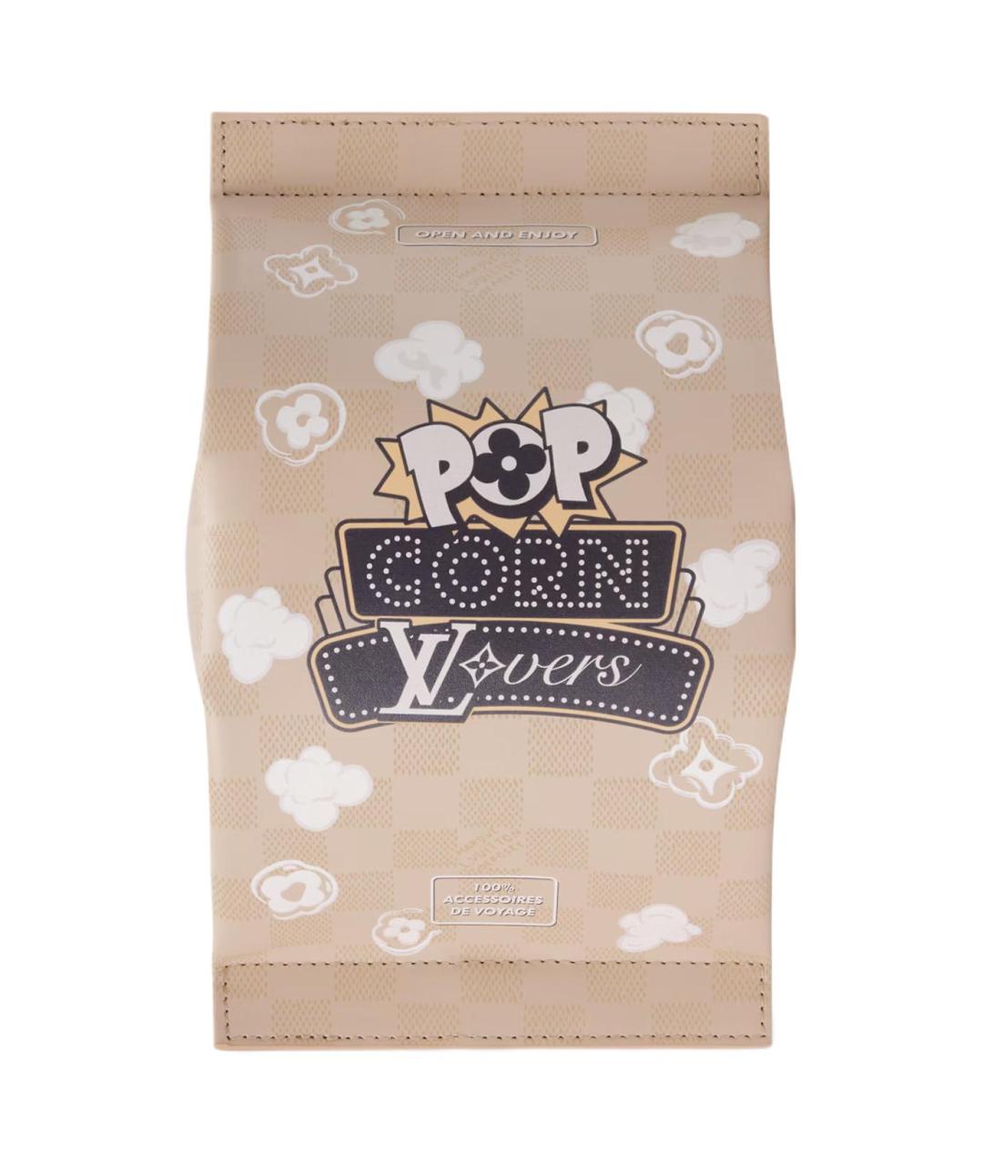 LOUIS VUITTON Бежевая кожаная папка для документов, фото 1