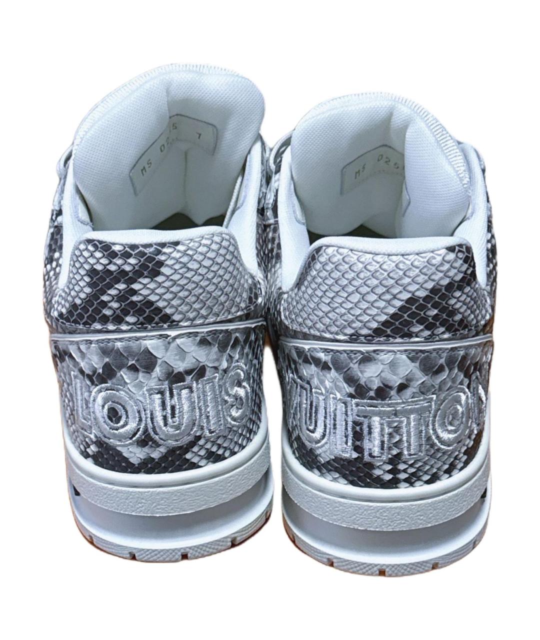 LOUIS VUITTON Серые низкие кроссовки / кеды, фото 5