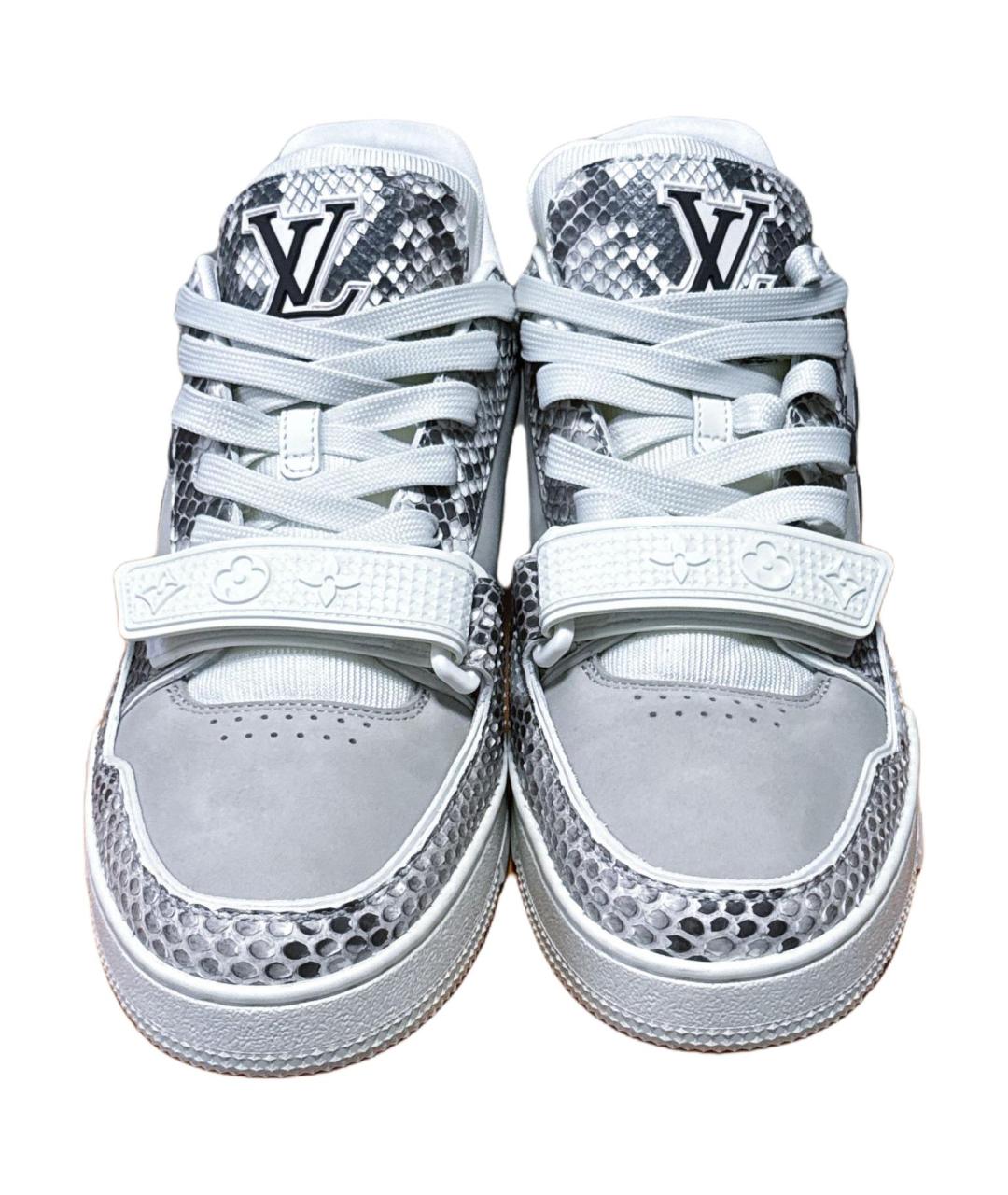 LOUIS VUITTON Серые низкие кроссовки / кеды, фото 3