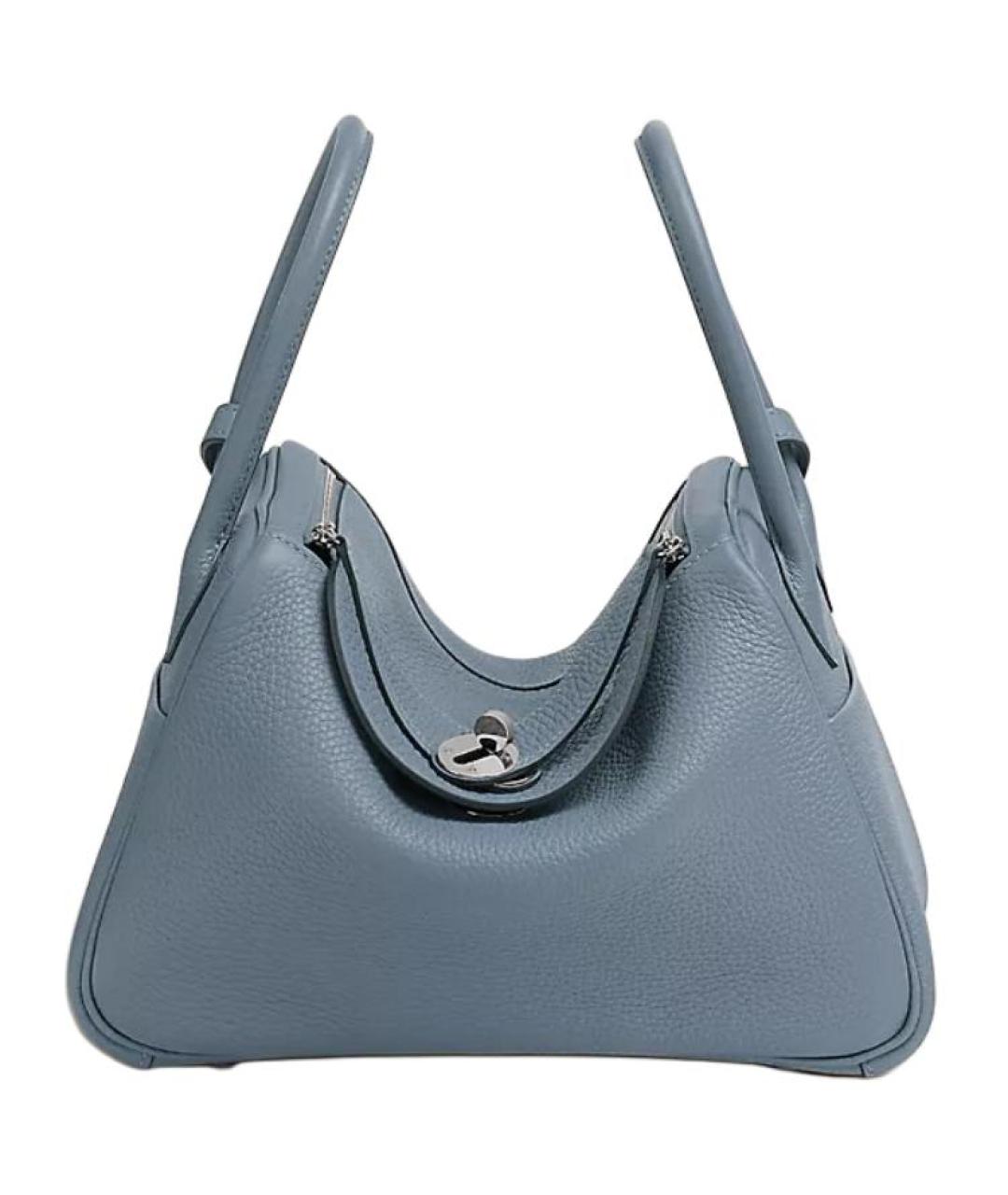 HERMES Синяя кожаная сумка через плечо, фото 1