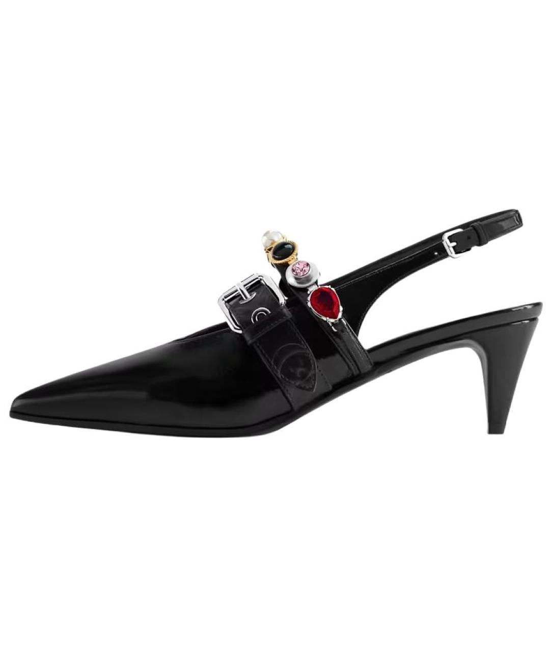 LOUIS VUITTON Черные кожаные туфли, фото 2