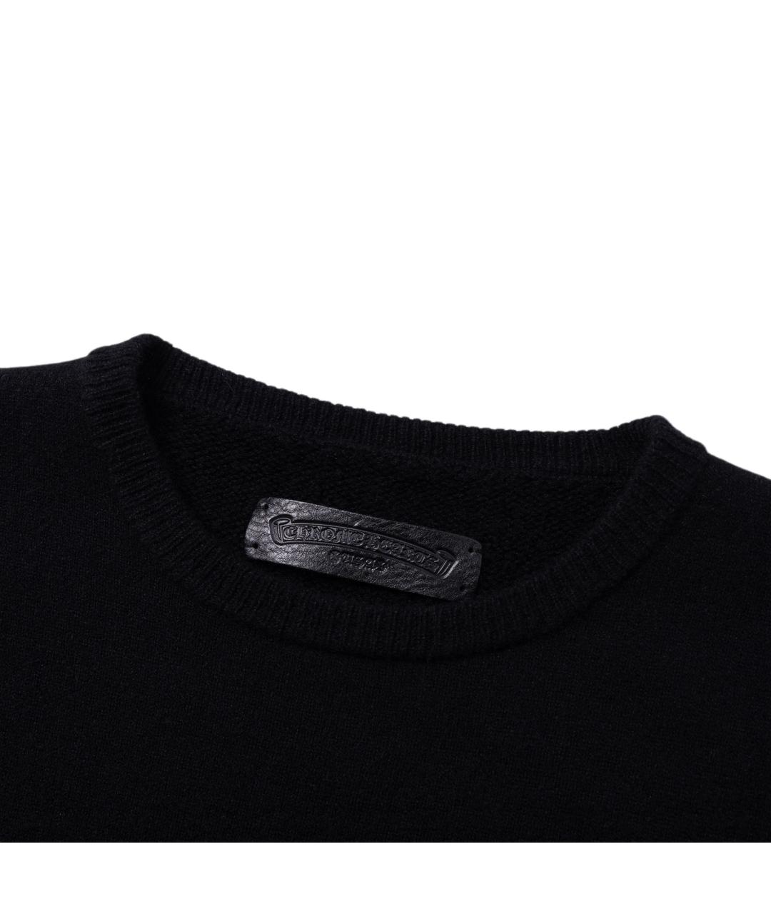 CHROME HEARTS Черный хлопковый джемпер / свитер, фото 4