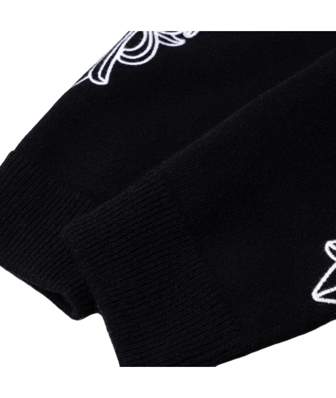 CHROME HEARTS Черный хлопковый джемпер / свитер, фото 3