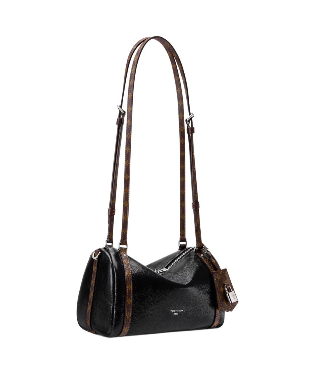 LOUIS VUITTON Черная сумка через плечо из лакированной кожи, фото 2