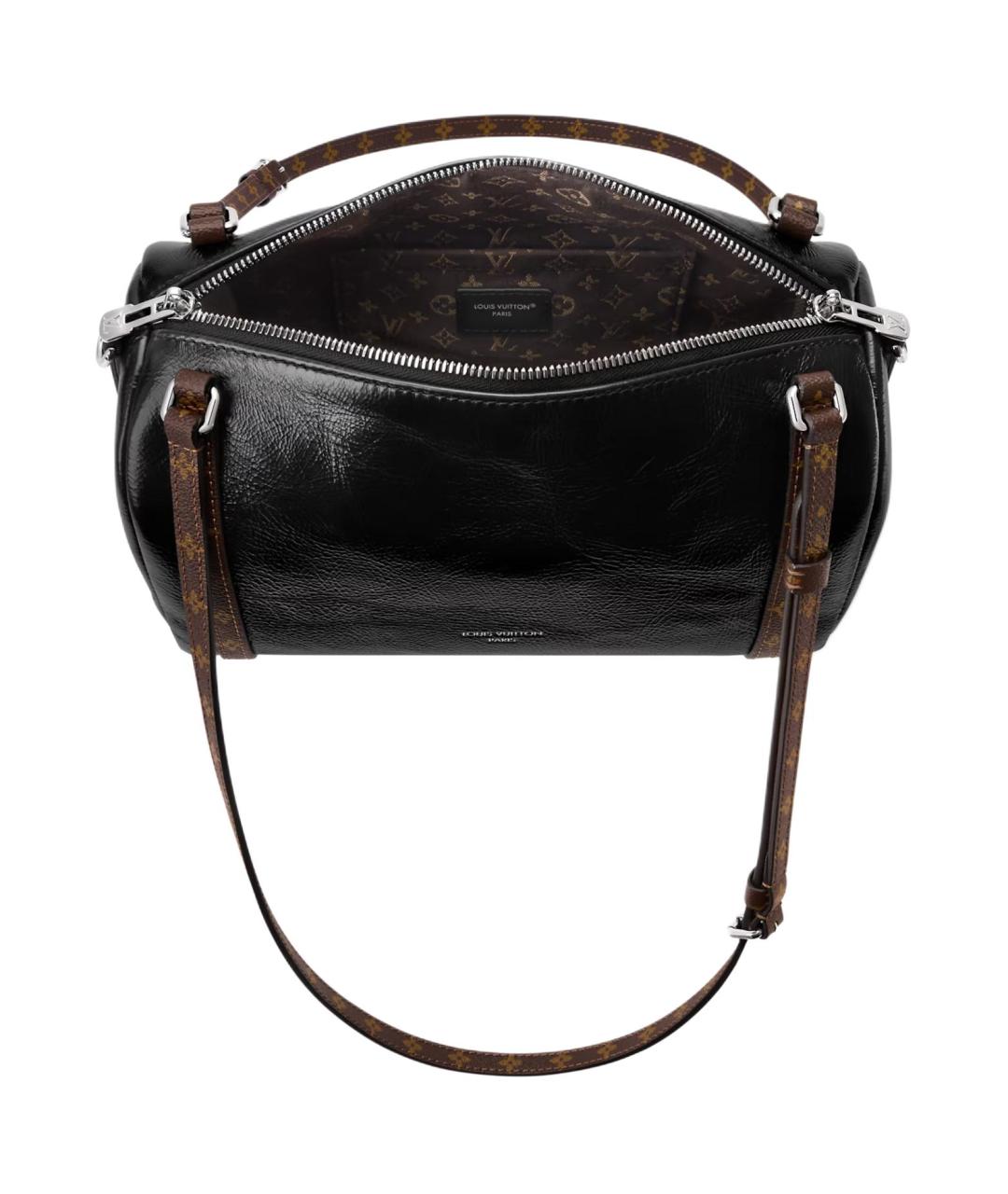 LOUIS VUITTON Черная сумка через плечо из лакированной кожи, фото 5