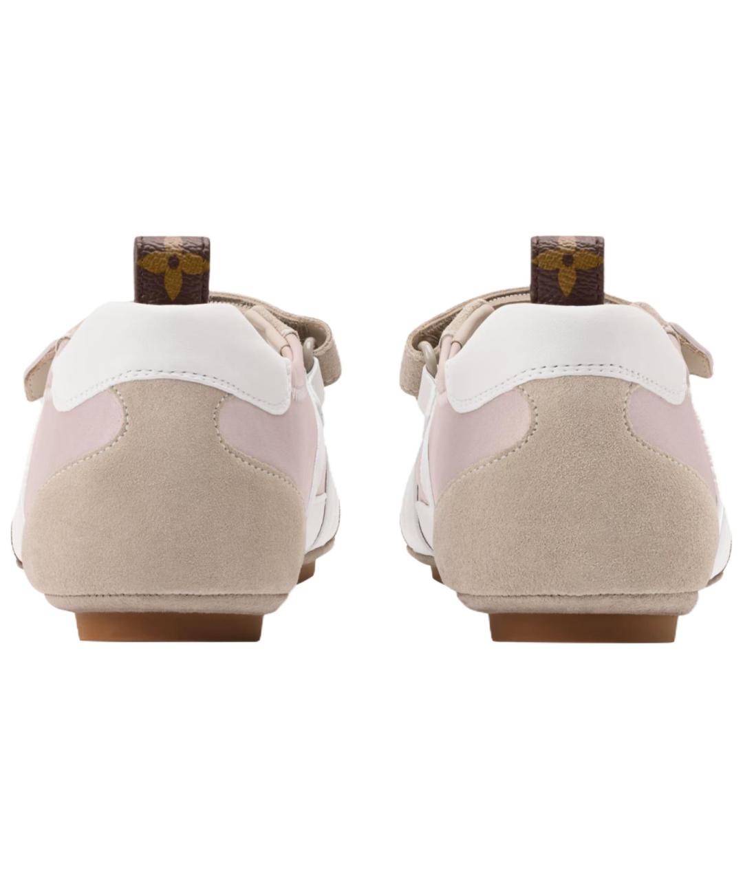 LOUIS VUITTON Бежевые кожаные балетки, фото 5