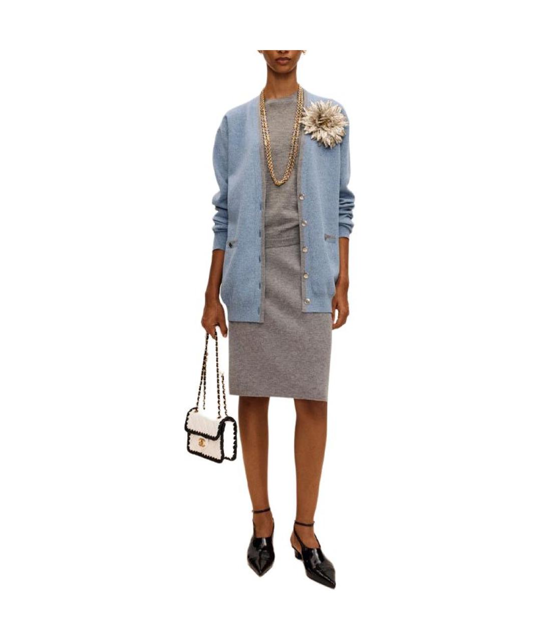 CHANEL Голубой кардиган, фото 3