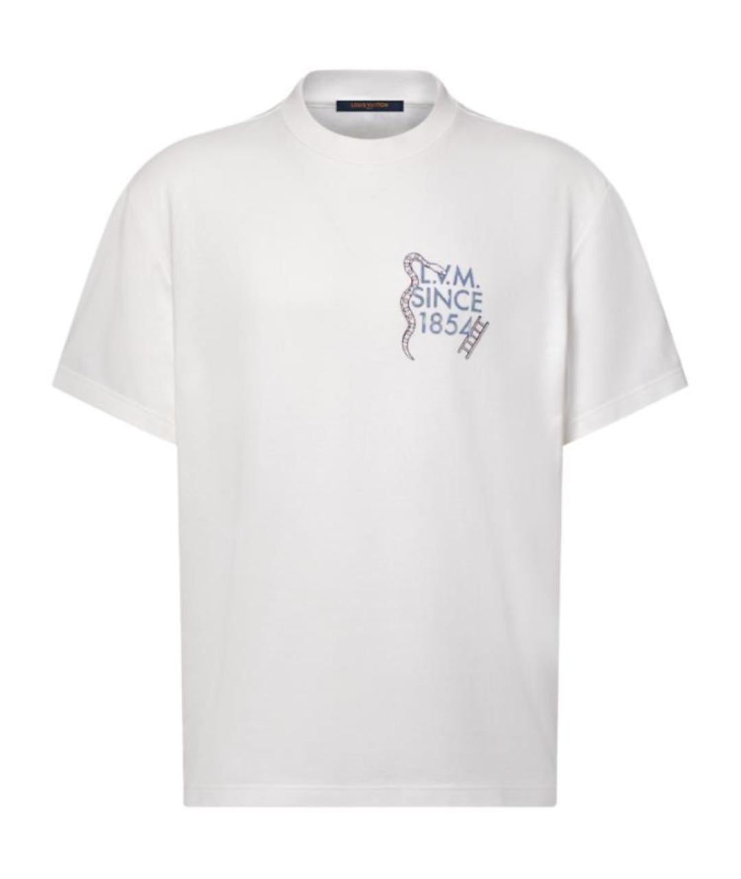 LOUIS VUITTON Белая хлопковая футболка, фото 1