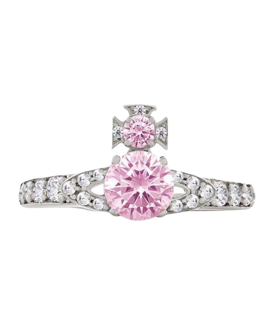 VIVIENNE WESTWOOD Розовое серебряное кольцо, фото 1