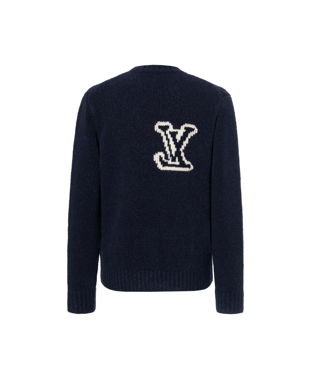LOUIS VUITTON Темно-синий джемпер / свитер, фото 2