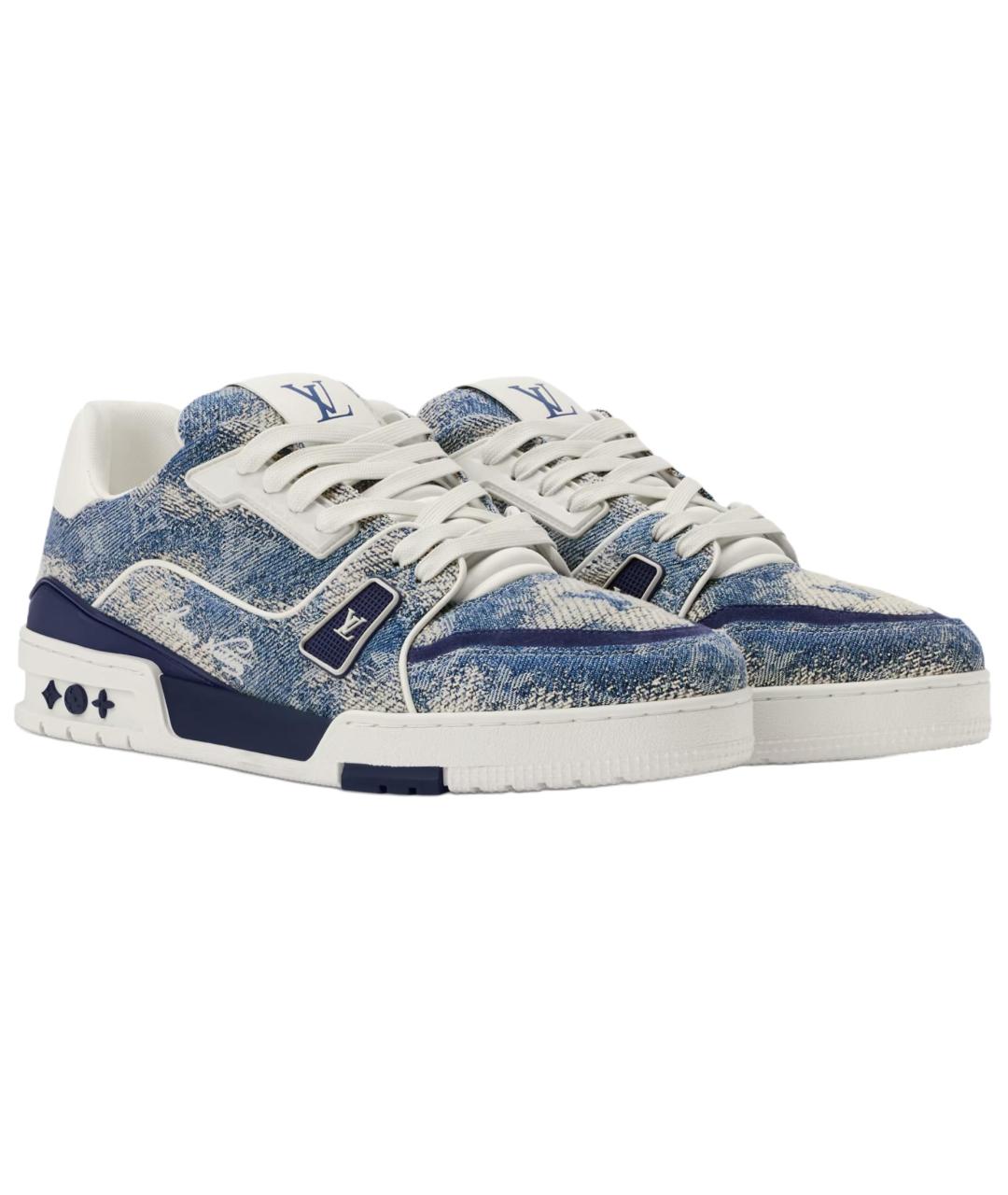 LOUIS VUITTON Синие кроссовки, фото 3