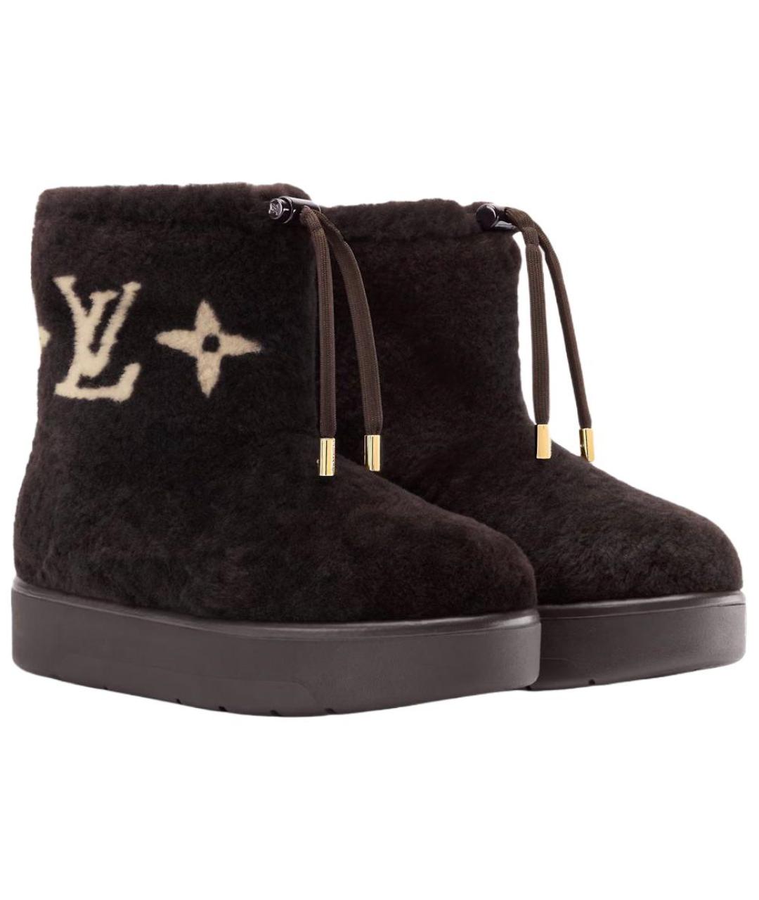 LOUIS VUITTON Коричневые ботинки, фото 3