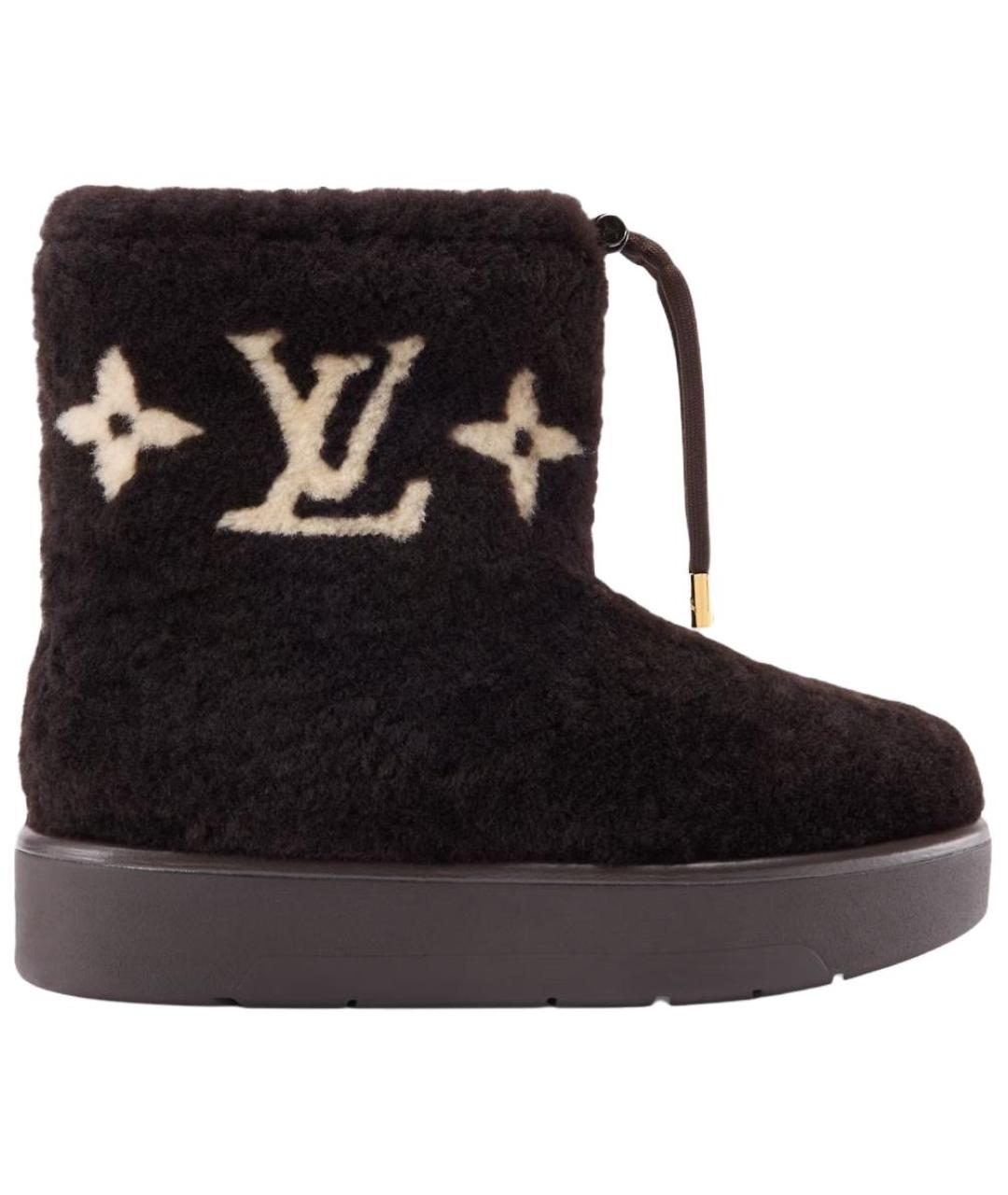 LOUIS VUITTON Коричневые ботинки, фото 1