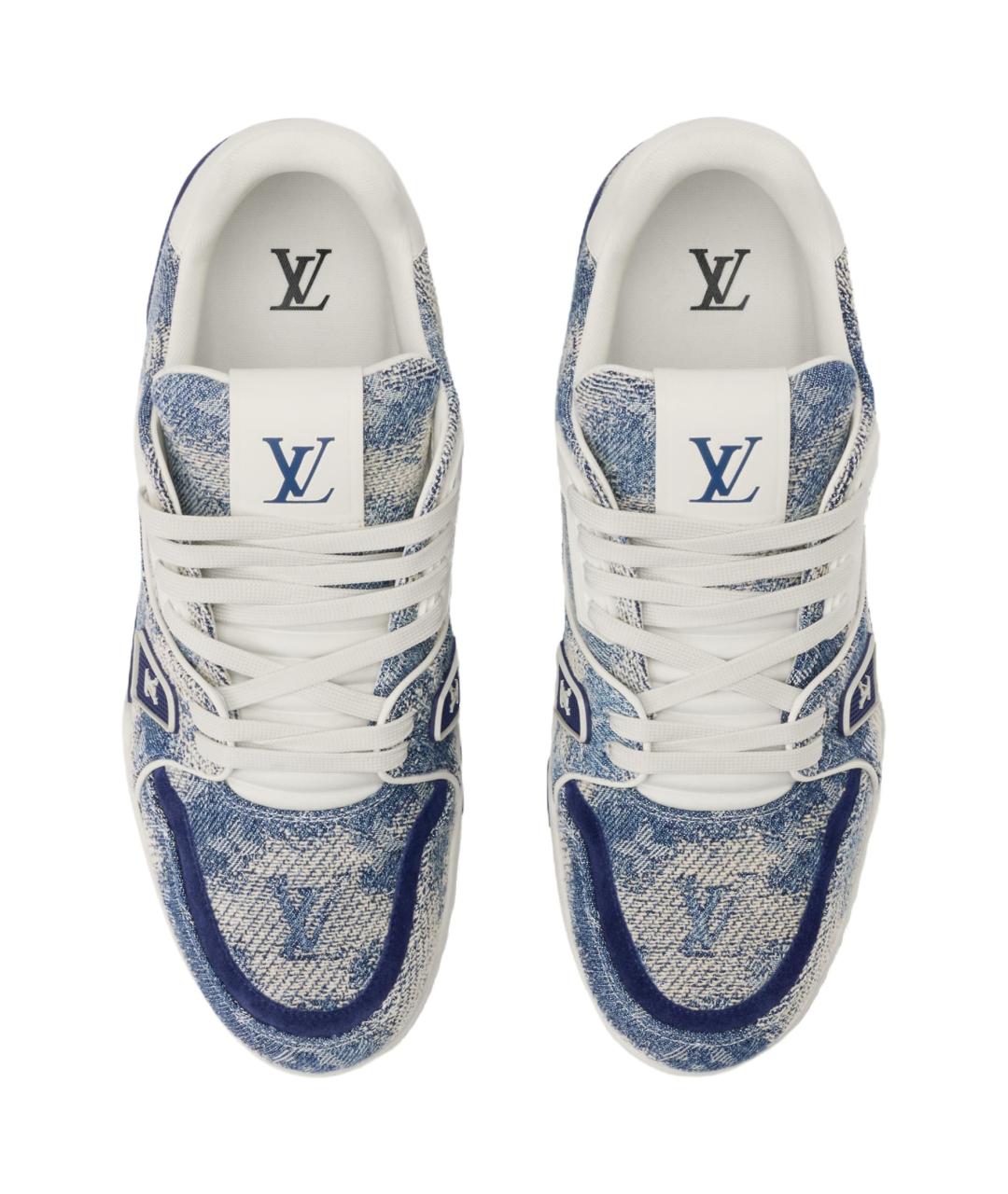 LOUIS VUITTON Мульти текстильные кеды, фото 4