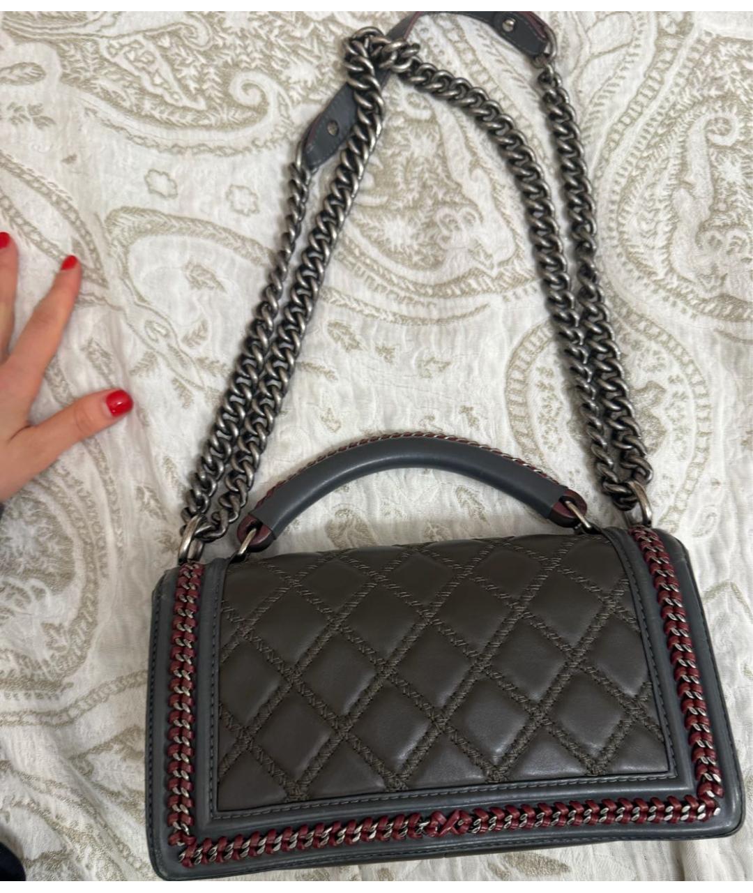 CHANEL Черная кожаная сумка через плечо, фото 2