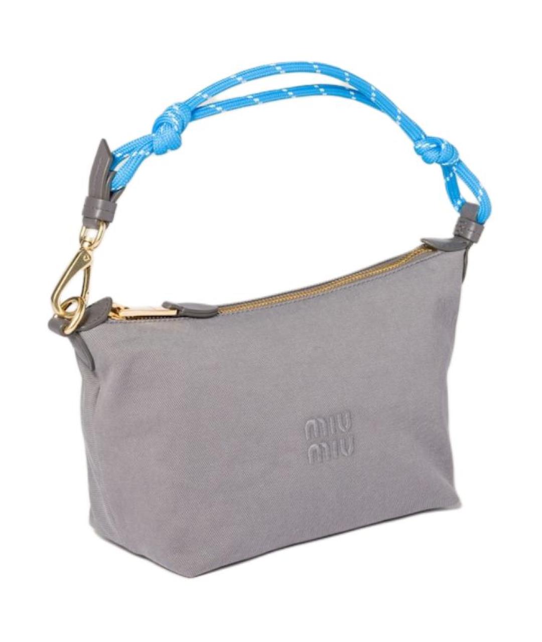 MIU MIU Серая сумка через плечо, фото 2