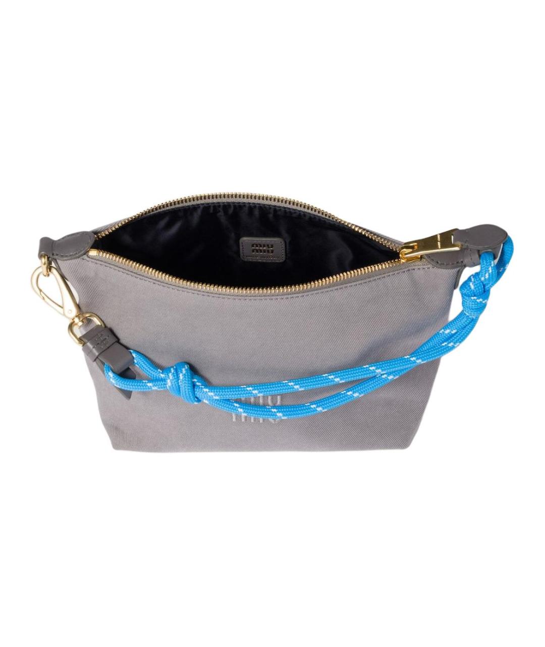 MIU MIU Серая сумка через плечо, фото 4