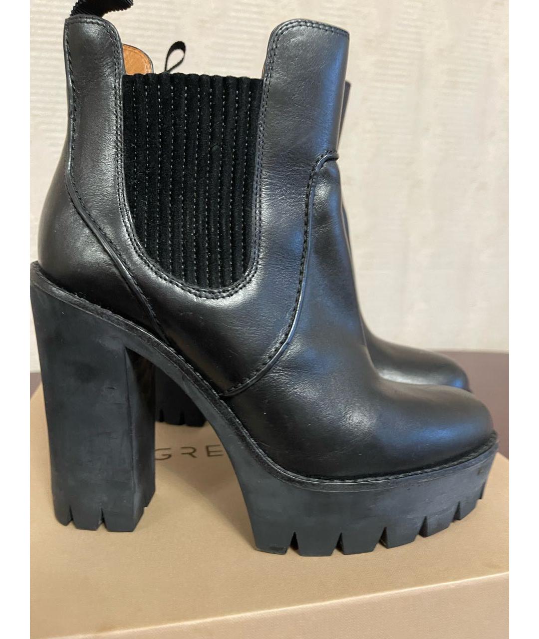 MARC BY MARC JACOBS Черные кожаные ботильоны, фото 4