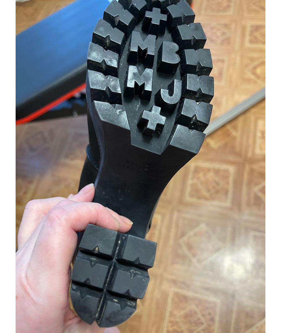 MARC BY MARC JACOBS Черные кожаные ботильоны, фото 7