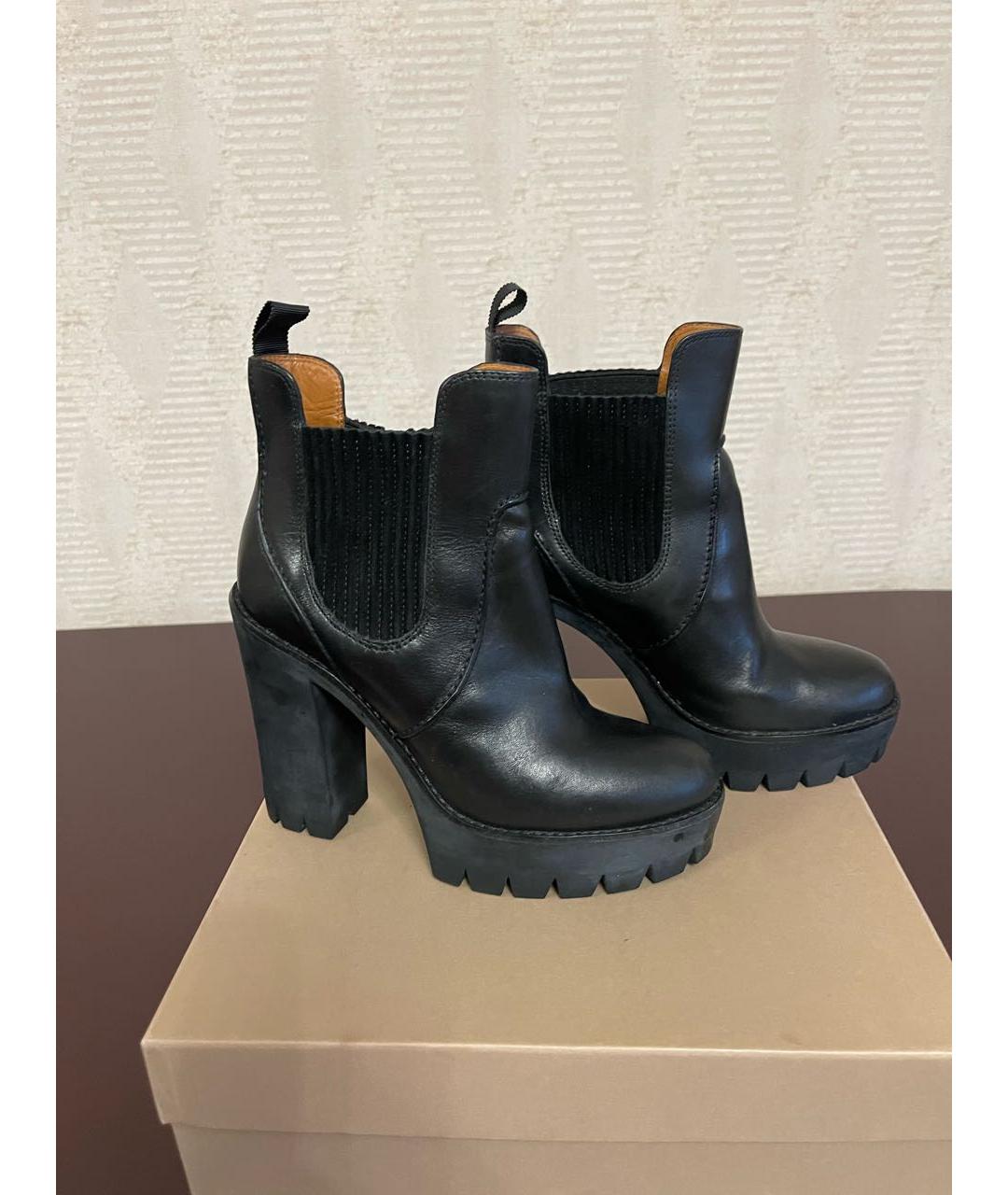 MARC BY MARC JACOBS Черные кожаные ботильоны, фото 8