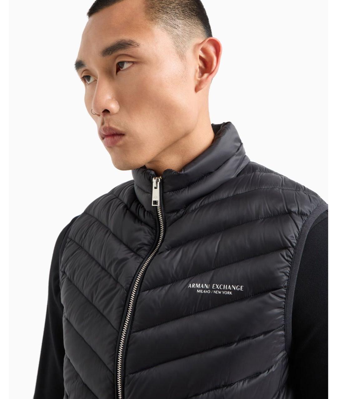 ARMANI EXCHANGE Черный жилет, фото 3