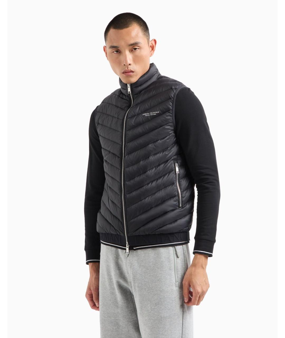 ARMANI EXCHANGE Черный жилет, фото 2