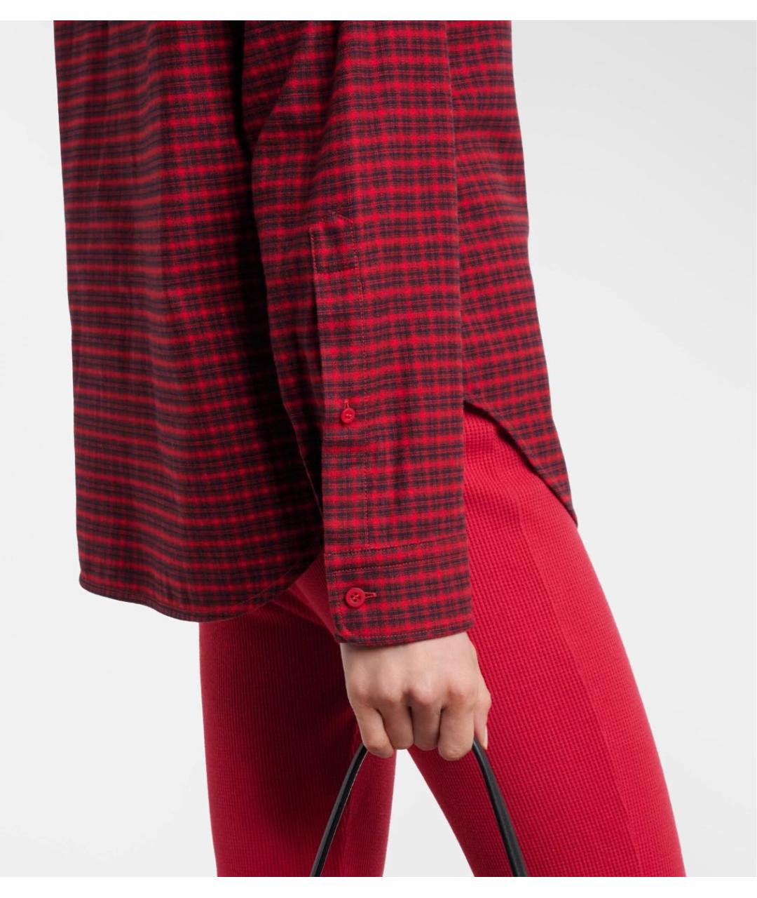 BALENCIAGA Красная хлопковая рубашка, фото 4