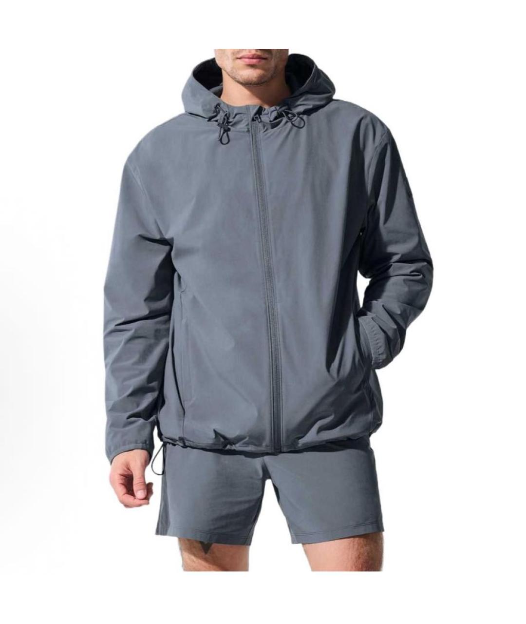 ALO YOGA Серая спортивная куртка, фото 3