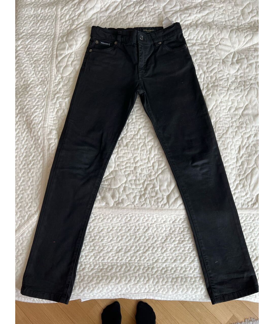 DOLCE&GABBANA Черные детские джинсы, фото 6