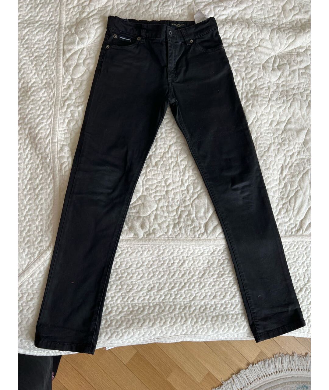 DOLCE&GABBANA Черные детские джинсы, фото 2