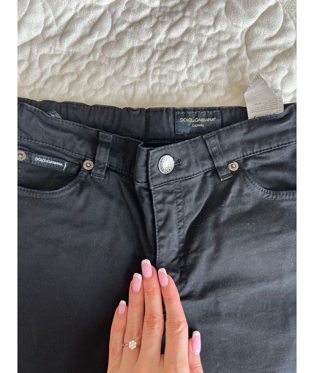 DOLCE&GABBANA Черные детские джинсы, фото 3